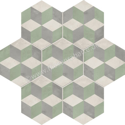  Marca Corona Terra.Art Sabbia Menta 21.6x25 cm Bodenfliese / Wandfliese Decor Cubo Matt Eben Naturale I416 | 670582