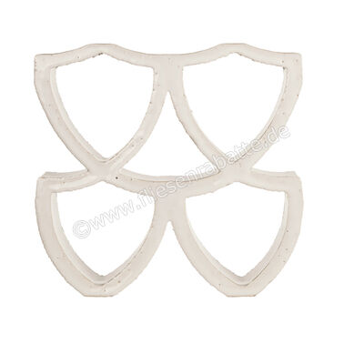  Marca Corona Arialuce Bianco 20x20 cm Dekor 3D Curve Glänzend Strukturiert Glassa J956 | 670675