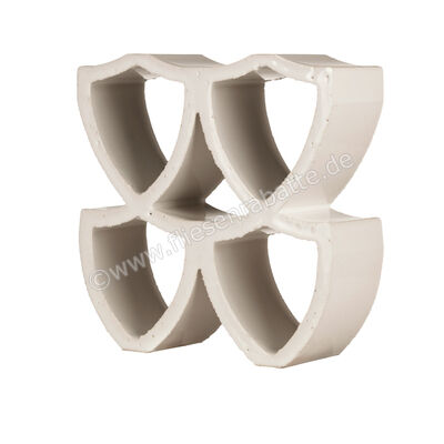  Marca Corona Arialuce Bianco 20x20 cm Dekor 3D Curve Glänzend Strukturiert Glassa J956 | 670678