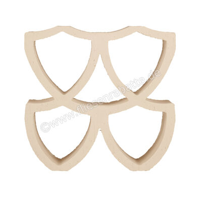  Marca Corona Arialuce Avorio 20x20 cm Dekor 3D Curve Matt Strukturiert Naturale J959 | 670693
