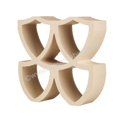  Marca Corona Arialuce Avorio 20x20 cm Dekor 3D Curve Matt Strukturiert Naturale J959 | 670696