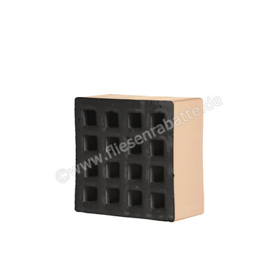  Marca Corona Arialuce Nero 12x12 cm Dekor 3D Pertuse Glänzend Strukturiert Glassa K452 | 670708