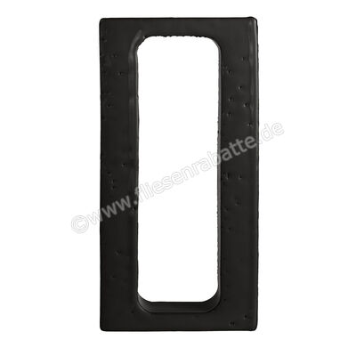  Marca Corona Arialuce Nero 12x24 cm Dekor 3D Asole Glänzend Strukturiert Glassa K454 | 670717