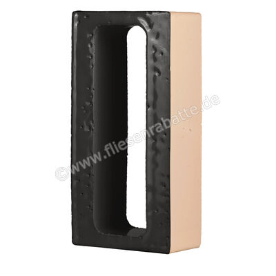  Marca Corona Arialuce Nero 12x24 cm Dekor 3D Asole Glänzend Strukturiert Glassa K454 | 670720
