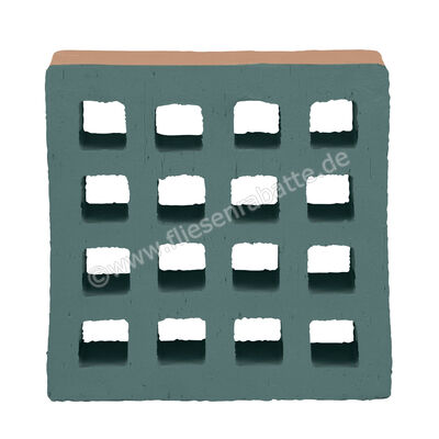  Marca Corona Arialuce Verde 12x12 cm Dekor 3D Pertuse Matt Strukturiert Naturale K455 | 670723