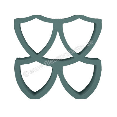  Marca Corona Arialuce Verde 20x20 cm Dekor 3D Curve Matt Strukturiert Naturale K456 | 670729