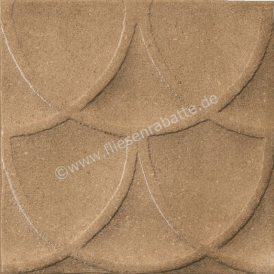  Marca Corona Terracreta Chamotte 20x20 cm Wandfliese Decori 3D Forma Matt Strukturiert Naturale J078 | 670825