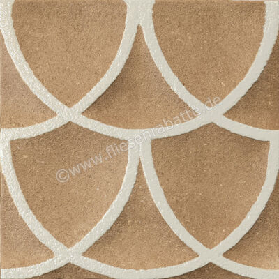  Marca Corona Terracreta Chamotte 20x20 cm Wandfliese Decori 3D Forma Matt Strukturiert Naturale J080 | 670834