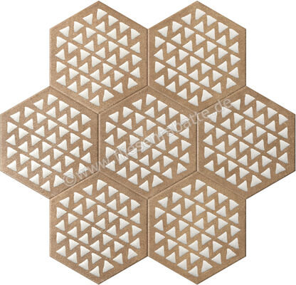  Marca Corona Terracreta Chamotte 21.6x25 cm Bodenfliese / Wandfliese Intarsio Matt Eben Naturale J086 | 670873