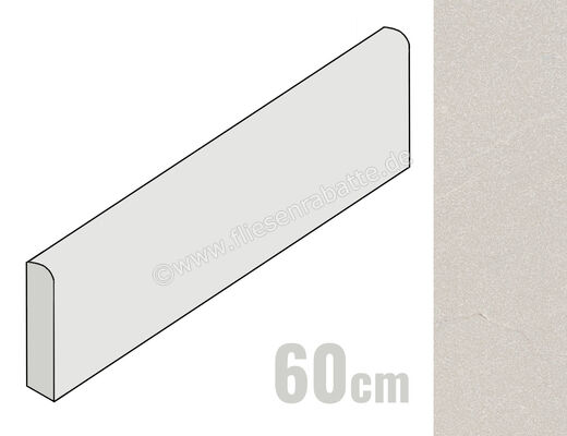  Marazzi Mystone Pietra Di Sicilia Grigio 7x60 cm Sockel Matt Eben Naturale MQG1 | 672313