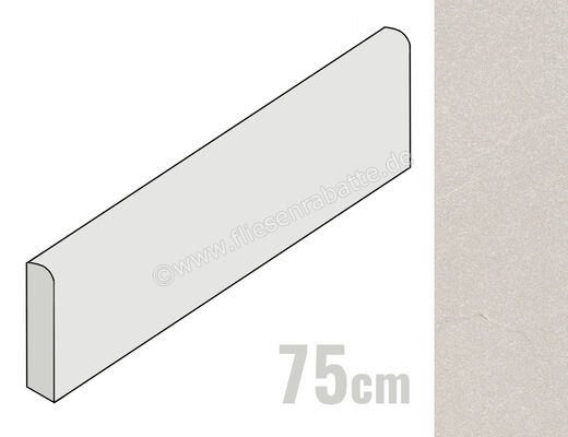  Marazzi Mystone Pietra Di Sicilia Grigio 7x75 cm Sockel Matt Eben Naturale MQPP | 672319