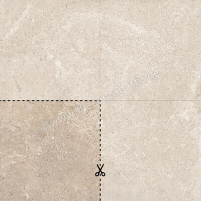  Emilceramica MaPierre Outdoor Ancienne Naturel 50x50x2 cm Terrassenplatte Schnittmuster Matt Strukturiert Naturale ENJ5 SM | 672811