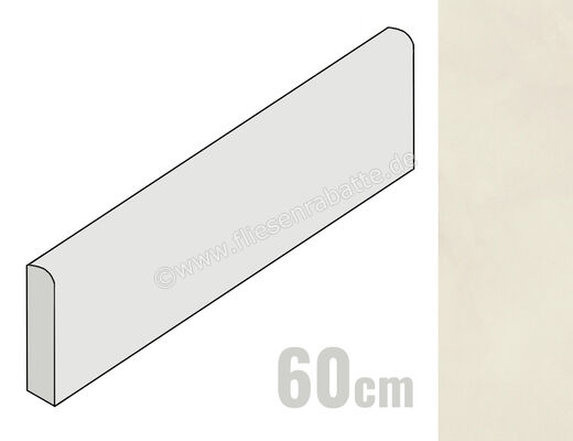  Marca Corona Calcecreta Spuma 7.2x60 cm Sockel Matt Eben Naturale J900 | 673153