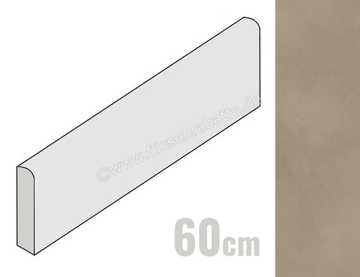  Marca Corona Calcecreta Selva 7.2x60 cm Sockel Matt Eben Naturale J904 | 673165