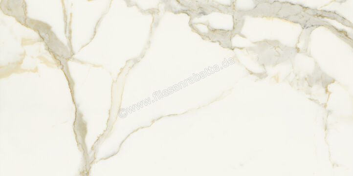  Marca Corona Scultorea Calacatta Oro Fino 60x120 cm Bodenfliese / Wandfliese Glänzend Eben Velvet J400 | 673333