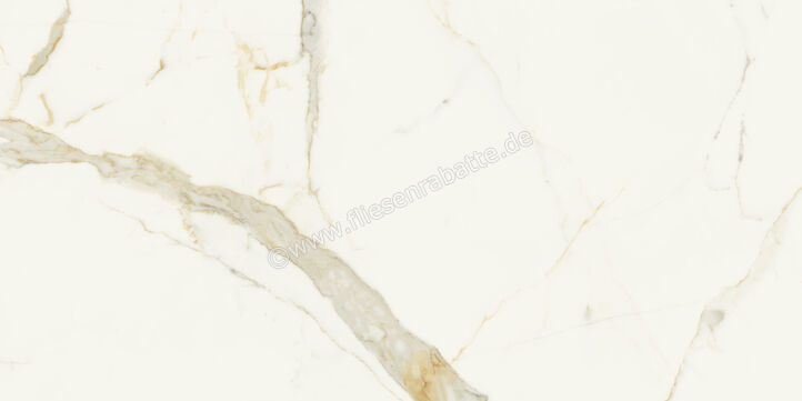  Marca Corona Scultorea Calacatta Oro Fino 60x120 cm Bodenfliese / Wandfliese Glänzend Eben Velvet J400 | 673342