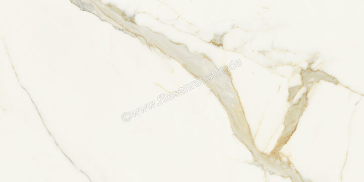  Marca Corona Scultorea Calacatta Oro Fino 60x120 cm Bodenfliese / Wandfliese Glänzend Eben Velvet J400 | 673345