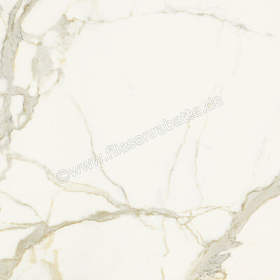  Marca Corona Scultorea Calacatta Oro Fino 120x120 cm Bodenfliese / Wandfliese Glänzend Eben Velvet J406 | 673354