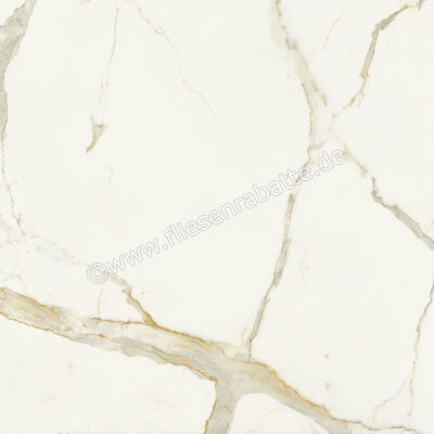  Marca Corona Scultorea Calacatta Oro Fino 120x120 cm Bodenfliese / Wandfliese Glänzend Eben Velvet J406 | 673372