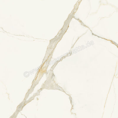  Marca Corona Scultorea Calacatta Oro Fino 120x120 cm Bodenfliese / Wandfliese Glänzend Eben Reflex J445 | 673489