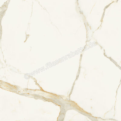  Marca Corona Scultorea Calacatta Oro Fino 120x120 cm Bodenfliese / Wandfliese Glänzend Eben Reflex J445 | 673492
