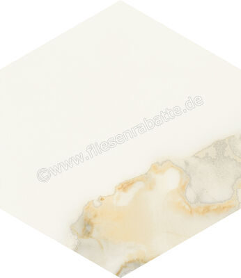  Marca Corona Scultorea Calacatta Oro Fino 21.6x25 cm Bodenfliese / Wandfliese Esagona Matt Eben Naturale J468 | 673513