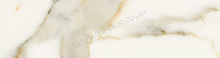  Marca Corona Miniature Scultorea Calacatta Oro Fino 6x24 cm Wandfliese Matt Eben Velvet J476 | 673552