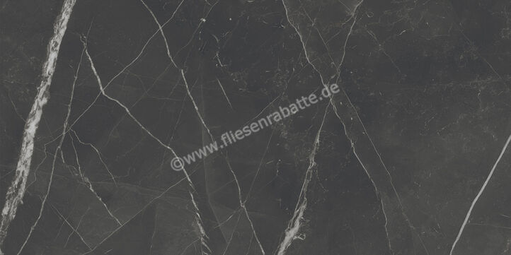  Marca Corona Scultorea Dark Diamond 60x120 cm Bodenfliese / Wandfliese Glänzend Eben Velvet J405 | 673627
