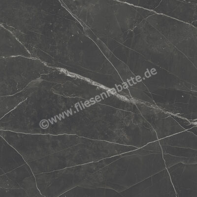  Marca Corona Scultorea Dark Diamond 120x120 cm Bodenfliese / Wandfliese Glänzend Eben Velvet J455 | 673738