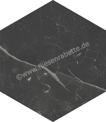  Marca Corona Scultorea Dark Diamond 21.6x25 cm Bodenfliese / Wandfliese Esagona Matt Eben Naturale J471 | 673759