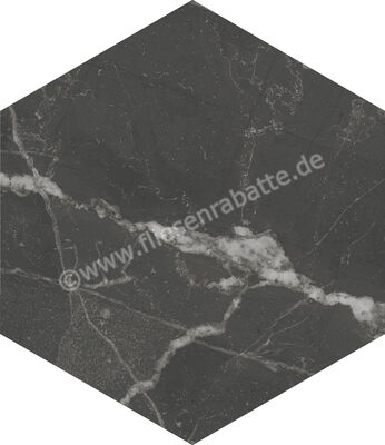  Marca Corona Scultorea Dark Diamond 21.6x25 cm Bodenfliese / Wandfliese Esagona Matt Eben Naturale J471 | 673765