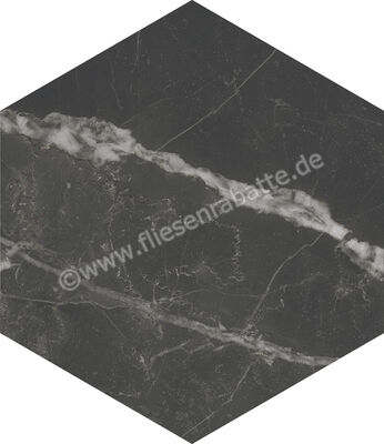  Marca Corona Scultorea Dark Diamond 21.6x25 cm Bodenfliese / Wandfliese Esagona Matt Eben Naturale J471 | 673768