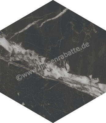  Marca Corona Scultorea Dark Diamond 21.6x25 cm Bodenfliese / Wandfliese Esagona Matt Eben Naturale J471 | 673771