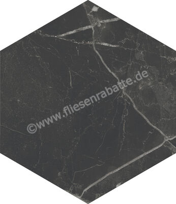  Marca Corona Scultorea Dark Diamond 21.6x25 cm Bodenfliese / Wandfliese Esagona Matt Eben Naturale J471 | 673774