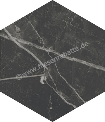  Marca Corona Scultorea Dark Diamond 21.6x25 cm Bodenfliese / Wandfliese Esagona Matt Eben Naturale J471 | 673777
