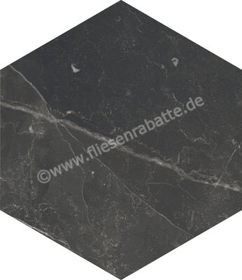  Marca Corona Scultorea Dark Diamond 21.6x25 cm Bodenfliese / Wandfliese Esagona Matt Eben Naturale J471 | 673780