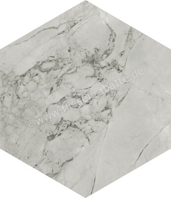  Marca Corona Scultorea Foam Grey 21.6x25 cm Bodenfliese / Wandfliese Esagona Matt Eben Naturale J470 | 674005