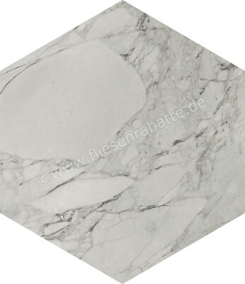  Marca Corona Scultorea Foam Grey 21.6x25 cm Bodenfliese / Wandfliese Esagona Matt Eben Naturale J470 | 674008