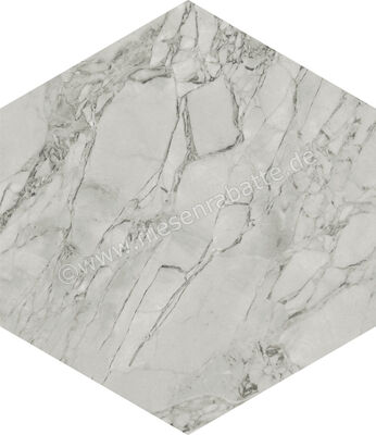  Marca Corona Scultorea Foam Grey 21.6x25 cm Bodenfliese / Wandfliese Esagona Matt Eben Naturale J470 | 674011