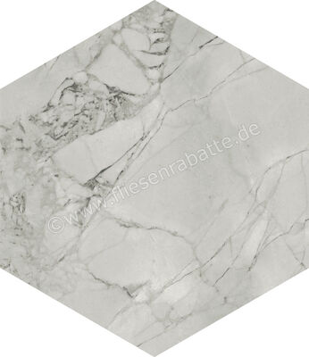  Marca Corona Scultorea Foam Grey 21.6x25 cm Bodenfliese / Wandfliese Esagona Matt Eben Naturale J470 | 674014
