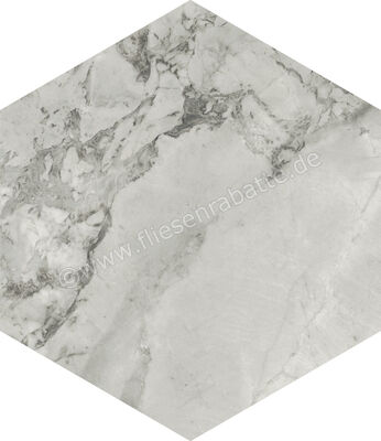  Marca Corona Scultorea Foam Grey 21.6x25 cm Bodenfliese / Wandfliese Esagona Matt Eben Naturale J470 | 674017