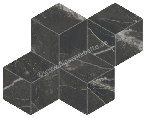  Marca Corona Scultorea Dark Diamond 33.2x36 cm Mosaik Tessere Esa Glänzend Eben Velvet J573 | 674125