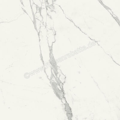  Marca Corona Scultorea Statuario Vena Argento 120x120 cm Bodenfliese / Wandfliese Glänzend Eben Velvet J452 | 674515