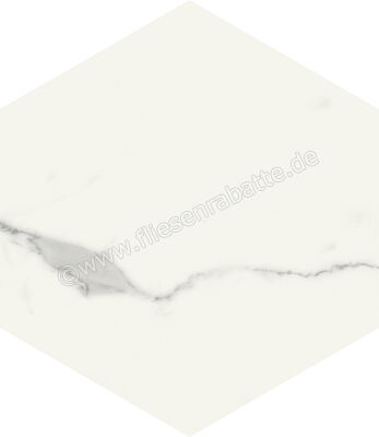  Marca Corona Scultorea Statuario Vena Argento 21.6x25 cm Bodenfliese / Wandfliese Esagona Matt Eben Naturale J469 | 674530