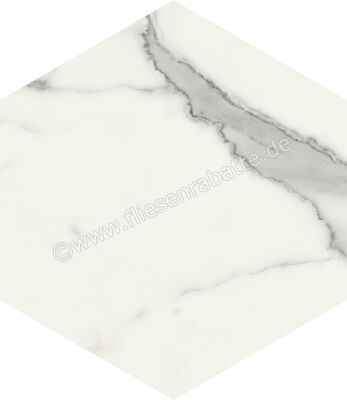  Marca Corona Scultorea Statuario Vena Argento 21.6x25 cm Bodenfliese / Wandfliese Esagona Matt Eben Naturale J469 | 674536
