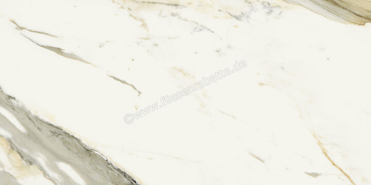  Marca Corona Scultorea Calacatta Vena Antica 60x120 cm Bodenfliese / Wandfliese Glänzend Eben Velvet J401 | 674638