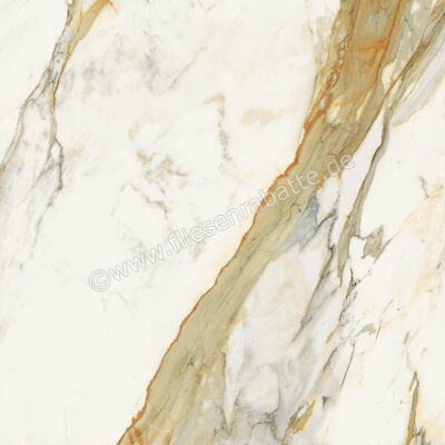  Marca Corona Scultorea Calacatta Vena Antica 120x120 cm Bodenfliese / Wandfliese Glänzend Eben Reflex J446 | 674671