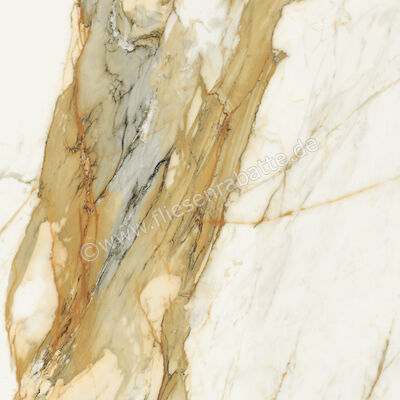  Marca Corona Scultorea Calacatta Vena Antica 120x120 cm Bodenfliese / Wandfliese Glänzend Eben Reflex J446 | 674680