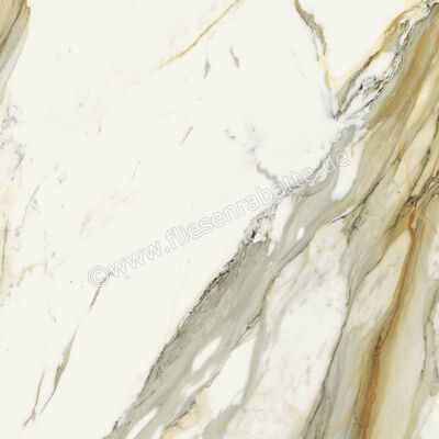  Marca Corona Scultorea Calacatta Vena Antica 120x120 cm Bodenfliese / Wandfliese Glänzend Eben Velvet J451 | 674701