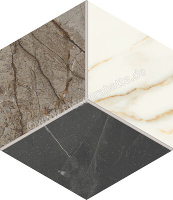  Marca Corona Scultorea Mix Warm 21.6x25 cm Bodenfliese / Wandfliese Esagona Mix Warm Matt Eben Naturale J560 | 674815